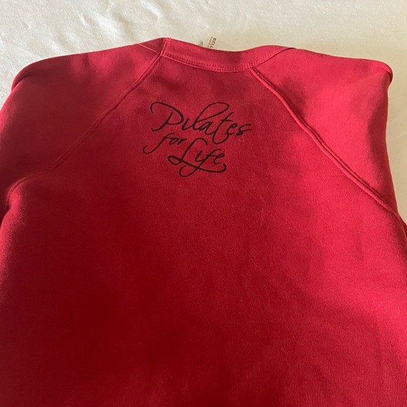 Bella Canvas Red Crewneck Pilates Sweat Shirt - Picture 6 of 7